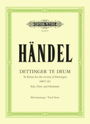 Dettingen Te Deum: Urtext (Eberhard), deutsch/englisch (Edition Peters)