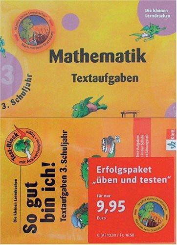 Erfolgspaket Mathematik: Textaufgaben 3. Schuljahr, Übungsheft u. Testblock