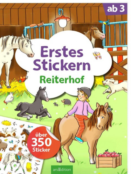 Erstes Stickern - Reiterhof