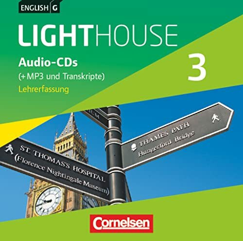 English G Lighthouse - Allgemeine Ausgabe - Band 3: 7. Schuljahr: Audio-CDs (Vollfassung) - Audio-Dateien auch als MP3