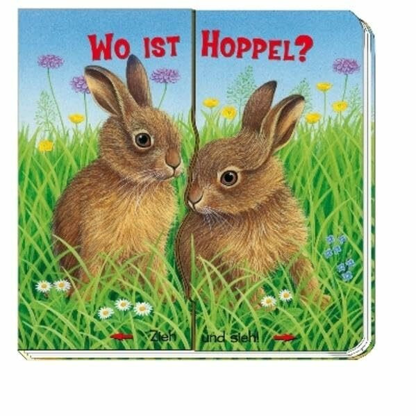 Pappenbuch "Wo ist Hoppel?": Zieh und sieh!