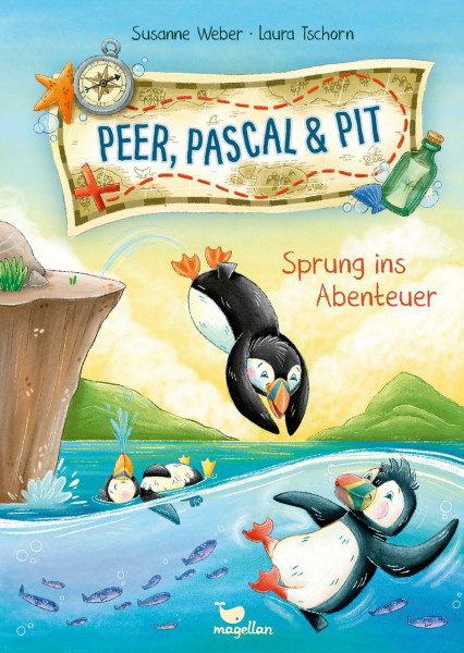 Peer, Pascal und Pit - Sprung ins Abenteuer: Ein Kinderbuch ab 5 Jahren in Reimen