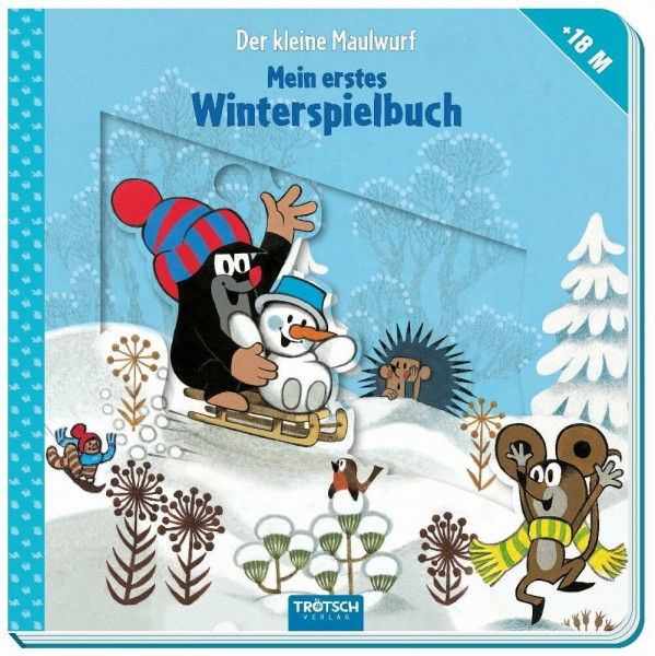 TRÖTSCH - Der kleine Maulwurf - Winterspielbuch ab 18 Monaten: Mit vielen Schiebe- und Spielelementen