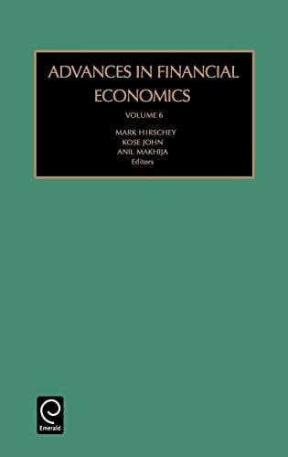 Advances in Financial Economics: Vol 6