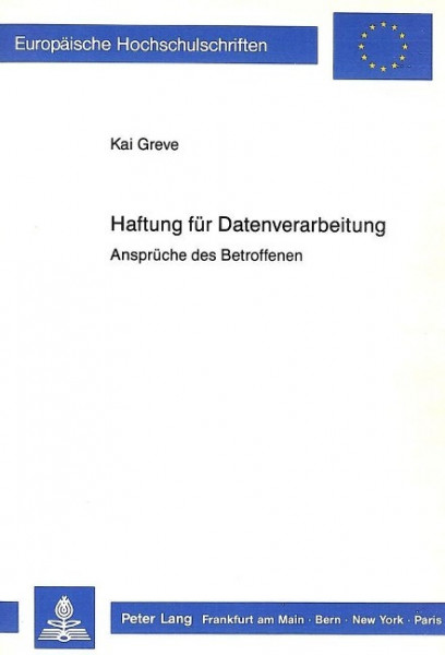 Haftung für Datenverarbeitung