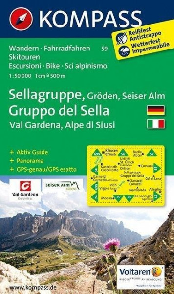 Sellagruppe / Gruppo di Sella 1 : 50 000