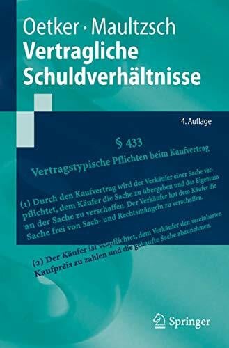 Vertragliche Schuldverhältnisse (Springer-Lehrbuch)