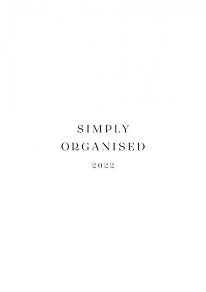 SIMPLY ORGANISED 2022 - simply white