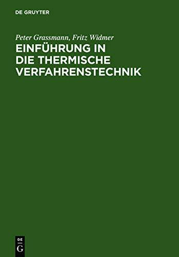 Einführung in die thermische Verfahrenstechnik