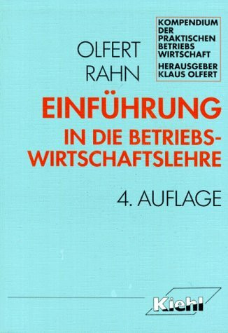 Einführung in die Betriebswirtschaftslehre