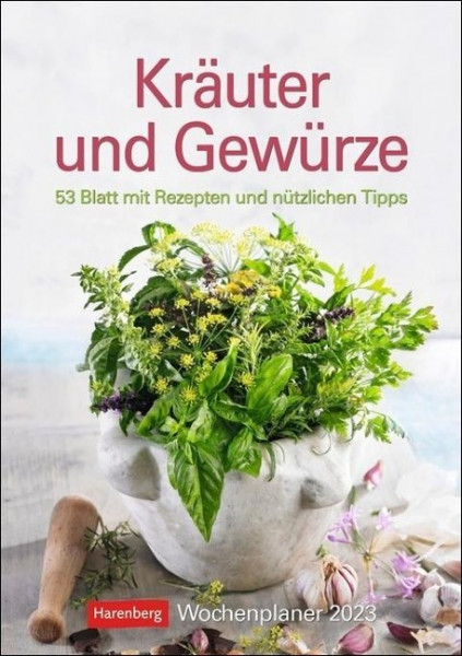Kräuter und Gewürze Wochenplaner 2023