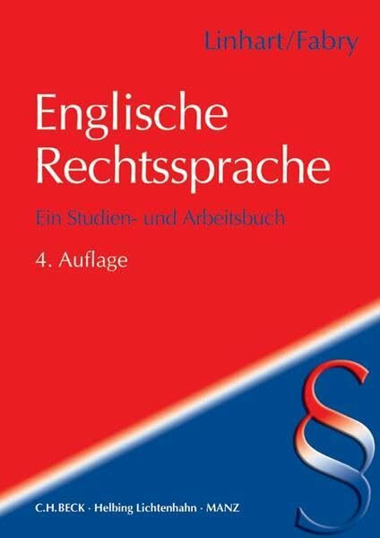 Englische Rechtssprache: Ein Studien- und Arbeitsbuch (Rechtssprache des Auslands)