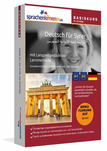 Sprachenlernen24.de Deutsch für Syrer Basis PC CD-ROM: Lernsoftware auf CD-ROM für Windows/Linux/Mac OS X: Deutsch-Sprachkurs mit Langzeitgedächtnis-Lernmethode. Niveau A1/A2