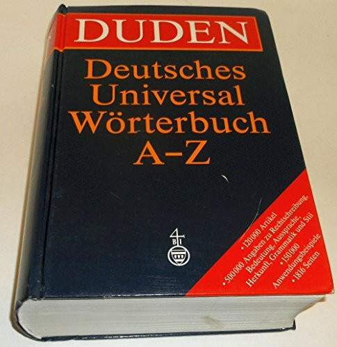 Duden - Deutsches Universalwörterbuch, Das Umfassende Bedeutungswörterbuch Der Deutschen Gegen...