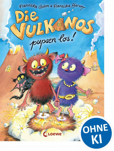 Die Vulkanos pupsen los! (Band 1): Lustiges Erstlesebuch für Kinder ab 7 Jahren