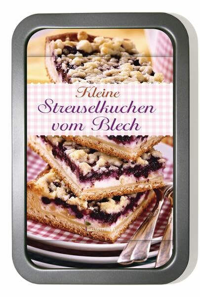 Kleine Streuselkuchen vom Blech-Set: Buch und passende Backform