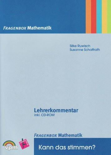 Fragenbox Mathematik. Kann das stimmen?: Kartei inkl. Lehrerkommentar + CD-ROM Klasse 3/4