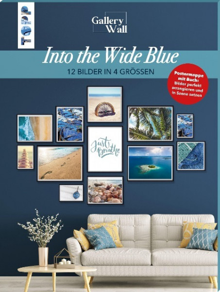 Gallery Wall "Into The Wide Blue". 12 Bilder in 4 Größen