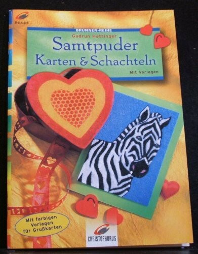 Samtpuder. Karten und Schachteln. Mit Vorlagen