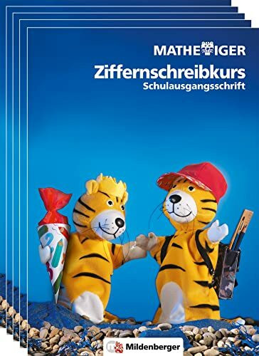 Mathetiger/ [1],Ziffernschreibkurs, Schulausgangsschrift.: Schulausgangsschrift/Vereinfachte Ausgangsschrift, (VPE 5 Hefte)