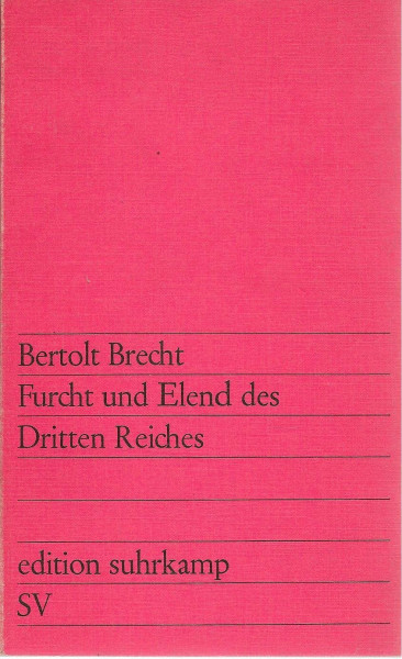 Furcht und Elend des dritten Reiches