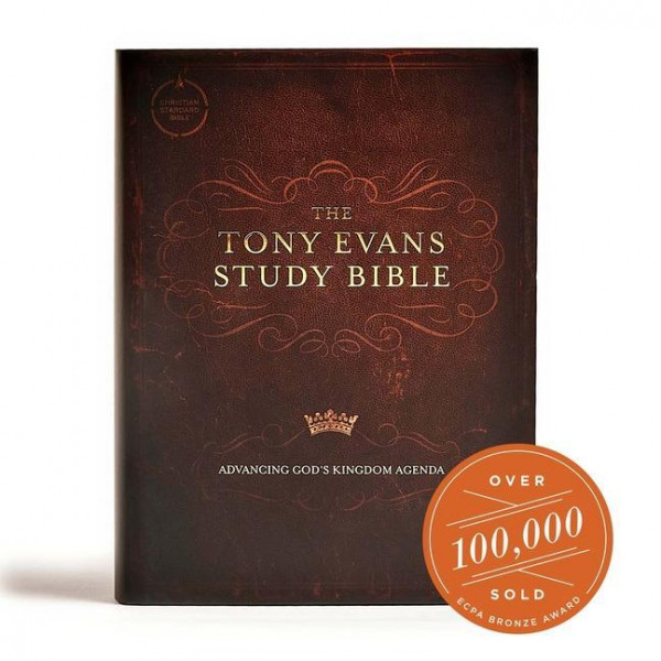 CSB Tony Evans Study Bible, Hardcover: Study Notes and Commentary, Articles, Videos, Easy-To-Read Font