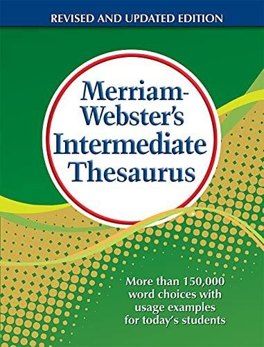 Merriam Webster Inc Merriam-Webster's Intermediate Thesaurus