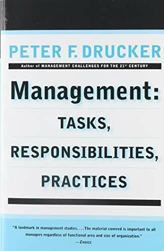 Management: Tasks, Responsibilities, Practices