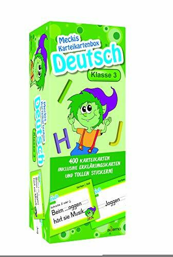 Karteibox Deutsch Klasse 3: mit 400 farbigen Karteikarten und tollen Stickern