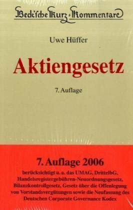 Aktiengesetz (Beck'sche Kurz-Kommentare, Band 53)