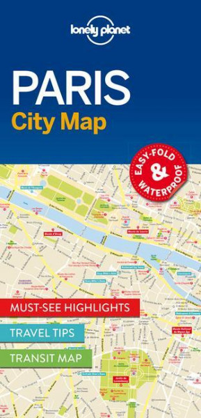 Lonely Planet Paris City Map