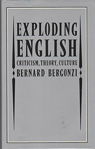 Exploding English: Criticism, Theory, Culture