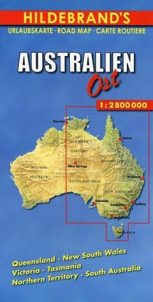 Australien Ost 1 : 2 800 000. Hildebrand's Urlaubskarte