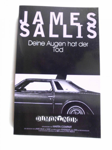 DuMont Noir, Nr.7, Deine Augen hat der Tod: Deutsche Erstausgabe