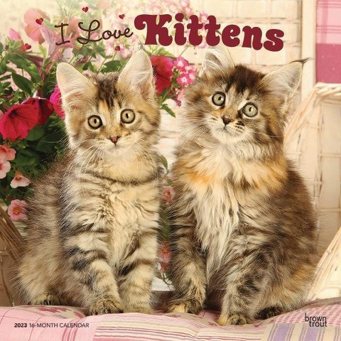 Kittens, I Love 2023 Square Foil