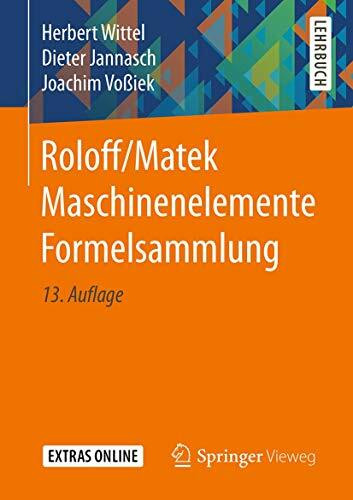 Roloff/Matek Maschinenelemente Formelsammlung