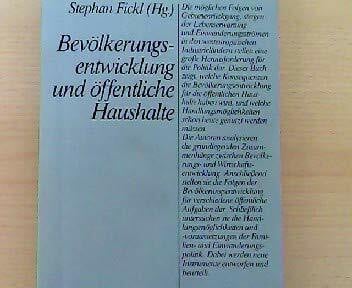 Bevölkerungsentwicklung und öffentliche Haushalte