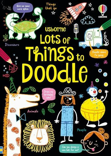 Lots of Things to Doodle: A Drawing Activity Book About Dinosaurs, Animals, and People for Children (Ages 5-9)