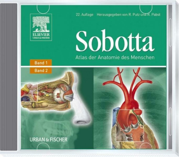 Sobotta, Atlas der Anatomie des Menschen - CD-ROM, Version 3.0: Kopf, Hals, obere Extremität; Rumpf, Eingeweide, untere Extremität. Für Windows 98 SE/ME/NT 4/2000/XP. Hrsg. v R. Putz und R. Pabst