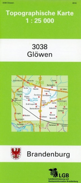 Glöwen 1 : 25 000