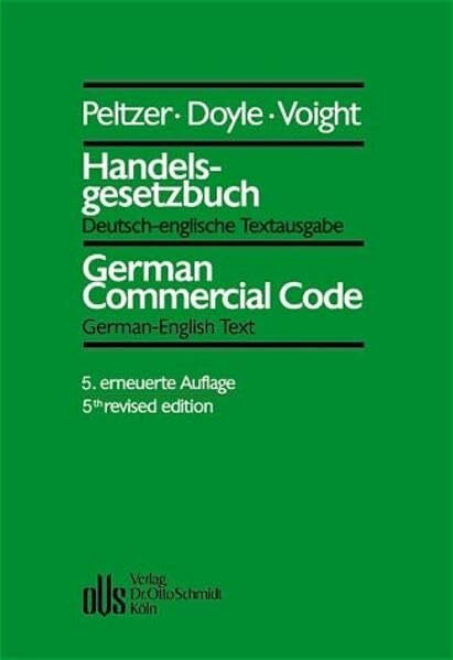 Handelsgesetzbuch: Deutsch-englische Textausgabe