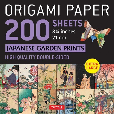 Origami Paper 200 Sheets Japanese Garden Prints 8 1/4" 21cm: Extra Large Tuttle Origami Paper: High-Quality Double Sided Origami Sheets Printed with 1