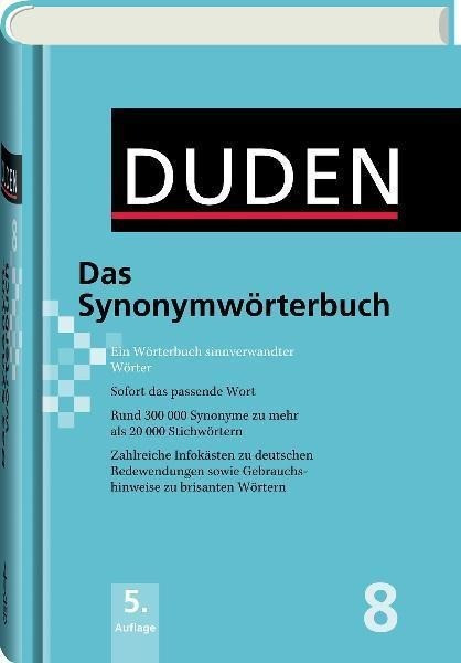 Duden 08. Das Synonymwörterbuch