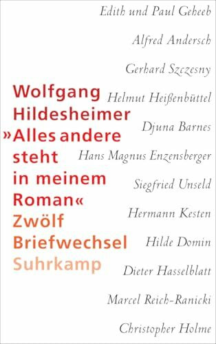 »Alles andere steht in meinem Roman«: Zwölf Briefwechsel