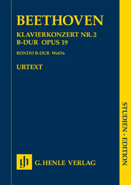 Konzert Nr. 2 B-Dur op. 19 für Klavier und Orchester; Studien-Edition: Besetzung: Orchester (Studien-Editionen: Studienpartituren)