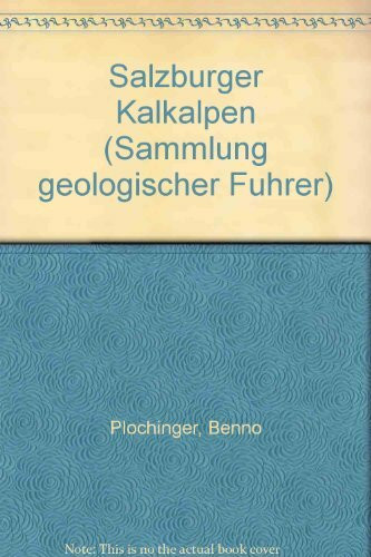 Sammlung geologischer Führer, Bd.73, Salzburger Kalkalpen