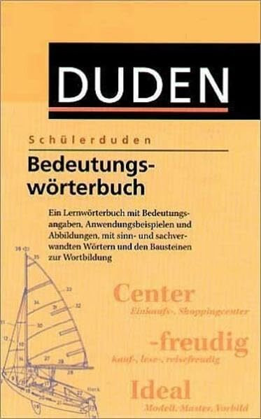(Duden) Schülerduden, Bedeutungswörterbuch