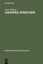 Knappes Sprechen