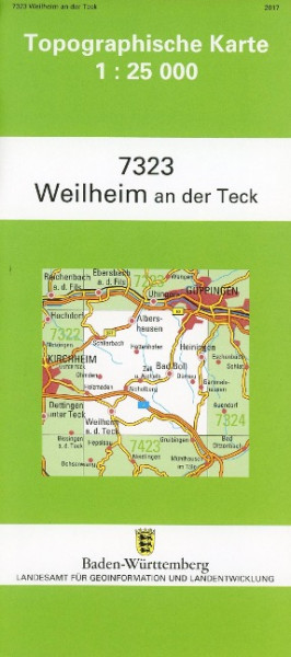 Weilheim an der Teck 1 : 25 000