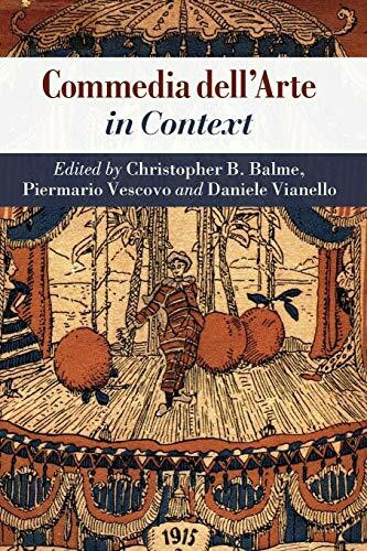 Commedia dell'Arte in Context (Literature in Context)